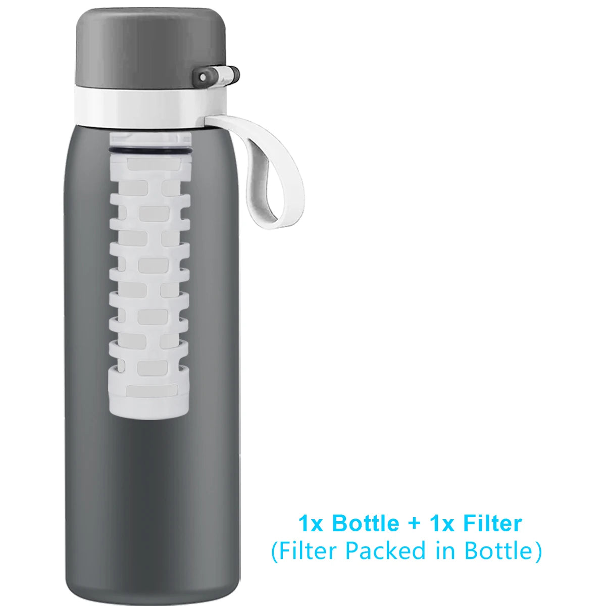 ALTHY PureHydrate Alkaline Ionizing Stainless Steel Water Bottle + Filters